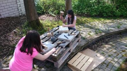 Bildhauer-Projekt an der OGTS der Ferdinand-Dietz-Mittelschule Memmelsdorf